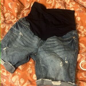 Maternity Denim Shorts